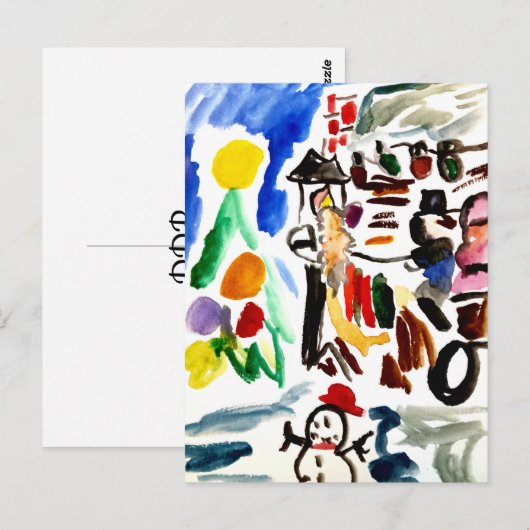 Winter set  postkarte (Vorne/Hinten)