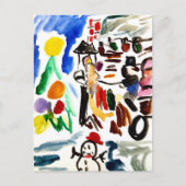 Winter set  postkarte (Vorderseite)