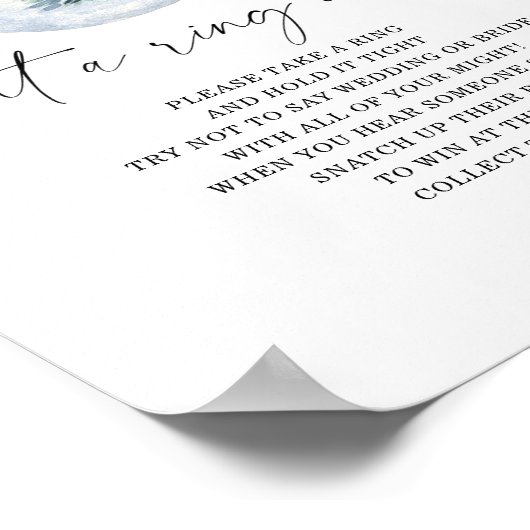 Winter setzte einen Ring auf sein Poster (Ecke)