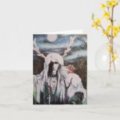 Winter shaman karte (Gelbe Blume)