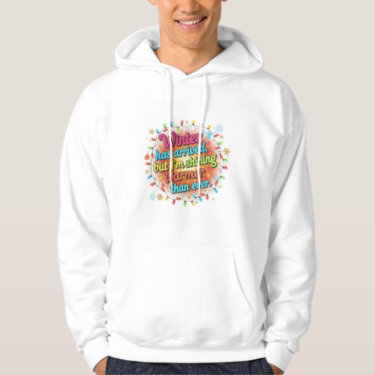 Winter Shine – Warm & Bright Holidays Hoodie (Vorderseite)