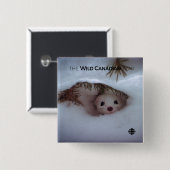 Winter - Short-Tailed Weasel Button (Vorne & Hinten)