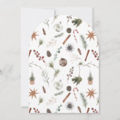 Winter Sie bindet das Brautparty des Knotenbruchs Einladung (Rückseite)