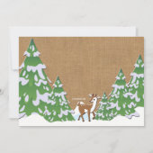 Winter Sieben Geburtstagsparty Einladung (Rückseite)