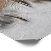 Winter Silence by the Window Poster (Ecke)