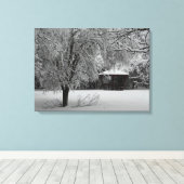 Winter Silence Single Print Leinwanddruck (Insitu (Holzboden))