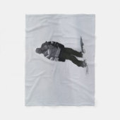 Winter Silence - Snowboarder Fleecedecke (Vorderseite)