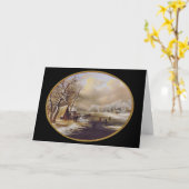 Winter Skaten in New Jersey Karte (Gelbe Blume)