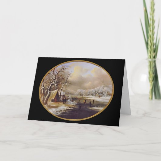 Winter Skaten in New Jersey Karte (Vorderseite)