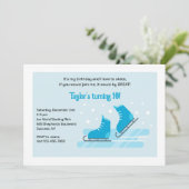 Winter Skaten Party Einladung (Stehend Vorderseite)