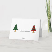 Winter Skaten Weihnachtsabend Card Karte (Rückseite)