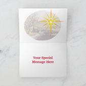 Winter Skaten Weihnachtsabend Card Karte (Innenseite)