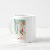 Winter-Ski durch Carl Larsson Kaffeetasse (Vorderseite Links)