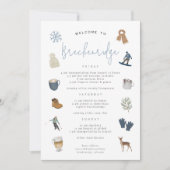 Winter Ski Resort Bachelorette Wochenende Ausflug (Vorderseite)