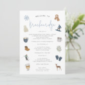 Winter Ski Resort Bachelorette Wochenende Ausflug (Stehend Vorderseite)