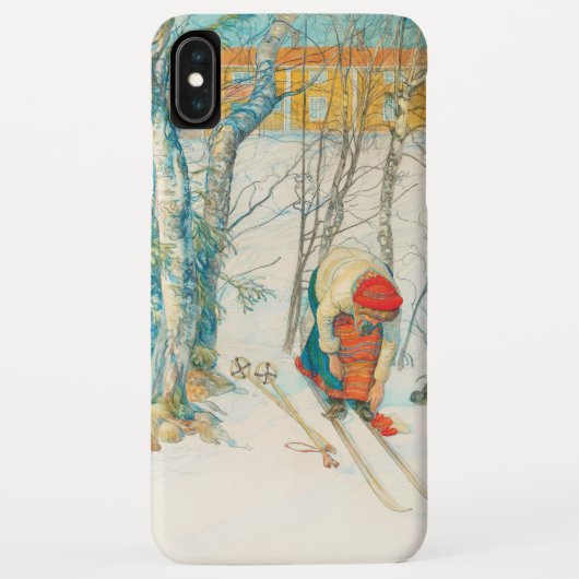 Winter Ski von Carl Larsson Case-Mate iPhone Hülle (Rückseite)