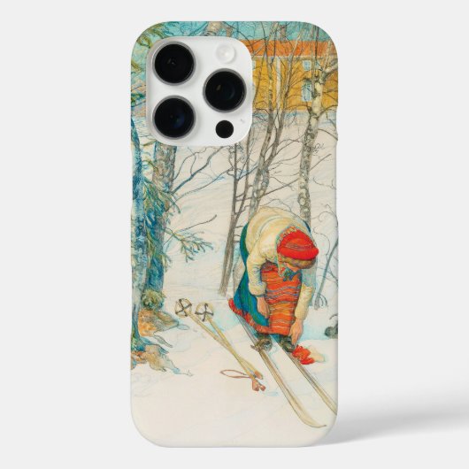 Winter Ski von Carl Larsson Case-Mate iPhone Hülle (Rückseite)