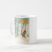 Winter Ski von Carl Larsson Kaffeetasse (Vorderseite Links)