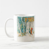 Winter Ski von Carl Larsson Kaffeetasse (Links)