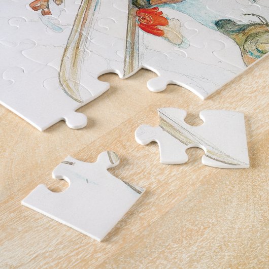 Winter Ski von Carl Larsson Puzzle (Seite)