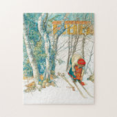 Winter Ski von Carl Larsson Puzzle (Vertikal)