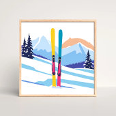 Winter-Skiberg Poster