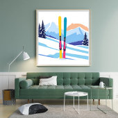 Winter-Skiberg Poster