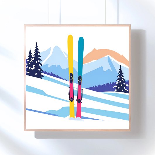 Winter-Skiberg Poster