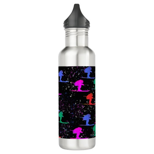 WINTER SKIER EDELSTAHLFLASCHE (Links)
