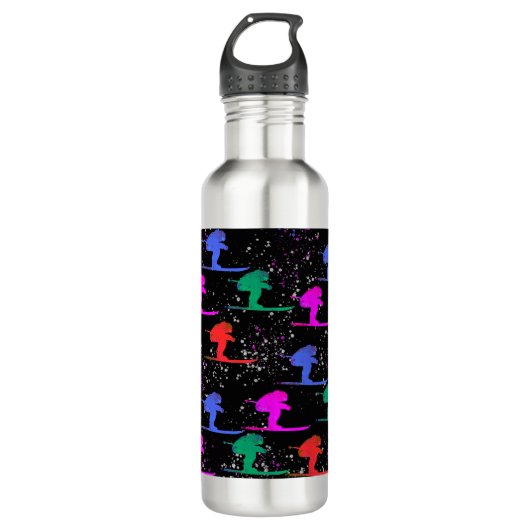 WINTER SKIER EDELSTAHLFLASCHE (Vorderseite)