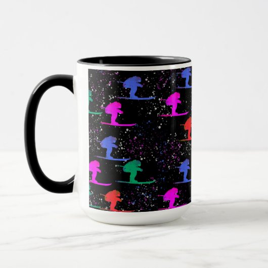 WINTER SKIER TASSE (Links)