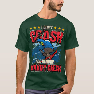 Winter Skifahren ich nicht Crash I Do Random Gravi T-Shirt