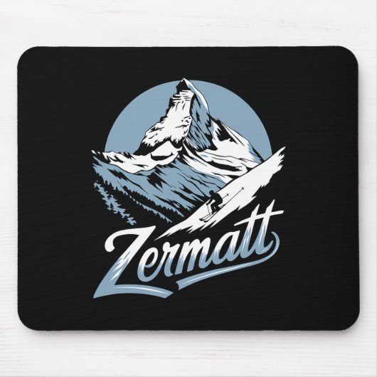 Winter Skiing Adventure  Mousepad (Vorne)