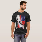 Winter Skiing Dad For Lover Ski Usa Flag Skiers Fa T-Shirt (Vorne ganz)