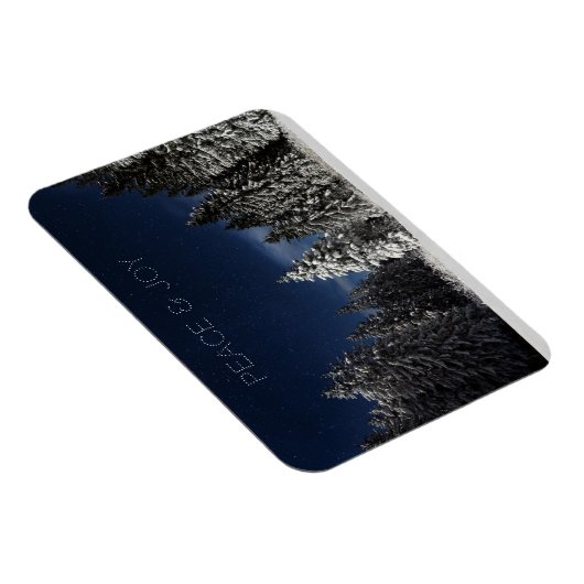 Winter Sky benutzerdefinierte Textmagnet Magnet (Rechte Seite)