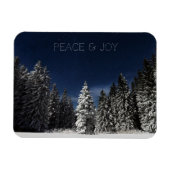 Winter Sky benutzerdefinierte Textmagnet Magnet (Horizontal)