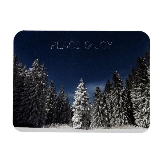 Winter Sky benutzerdefinierte Textmagnet Magnet (Horizontal)