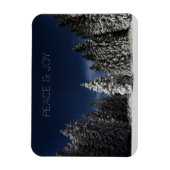 Winter Sky benutzerdefinierte Textmagnet Magnet (Vertikal)