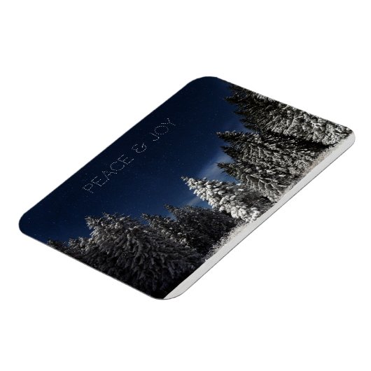 Winter Sky benutzerdefinierte Textmagnet Magnet (Linke Seite)