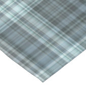 Winter Sky Blue Kariert Tischdecke (Schrägansicht)