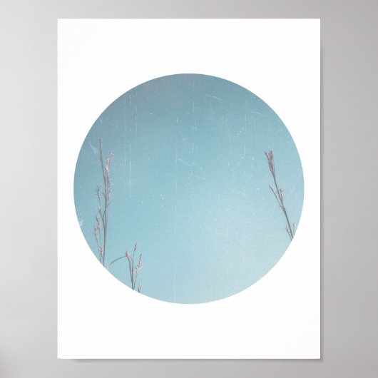 Winter Sky Geometric Print Poster (Vorne)