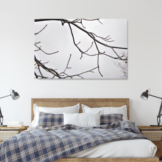 Winter Sky Leinwand Print (Insitu (Schlafzimmer))