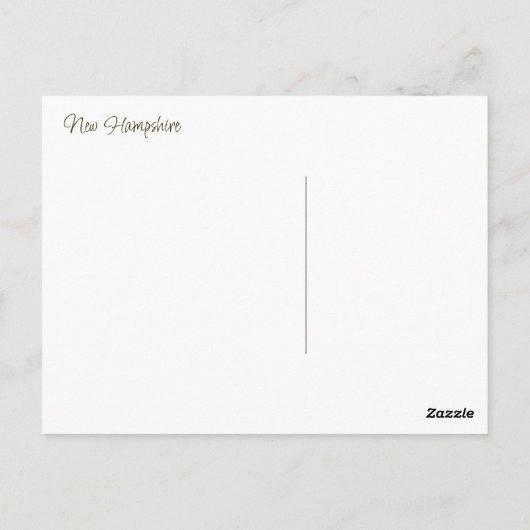 Winter Sky Postkarte (Rückseite)