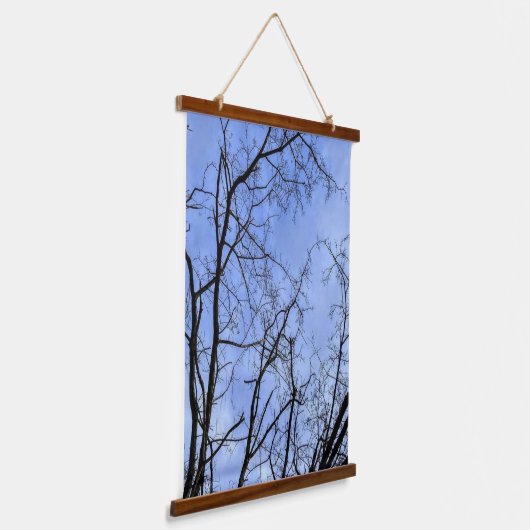Winter Sky Wandteppich Mit Holzrahmen (Gewinkelt)