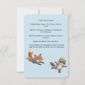 Winter Slapstick Ice Skating Birthday Invitation Einladung (Rückseite)