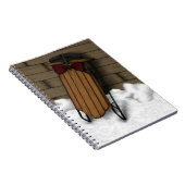 Winter Sled Notizblock (Rechte Seite)