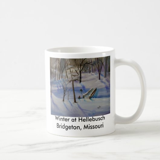 Winter Sleding, Winter bei HellebuschBridgeton,… Kaffeetasse (Rechts)