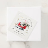 Winter Sleigh Its Cold Outside Neutral Baby Shower Geschenkanhänger (Beispiel)