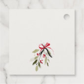 Winter Sleigh Its Cold Outside Neutral Baby Shower Geschenkanhänger (Rückseite)