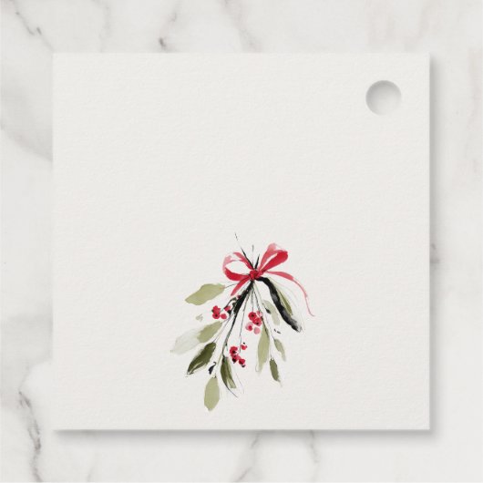 Winter Sleigh Its Cold Outside Neutral Baby Shower Geschenkanhänger (Rückseite)